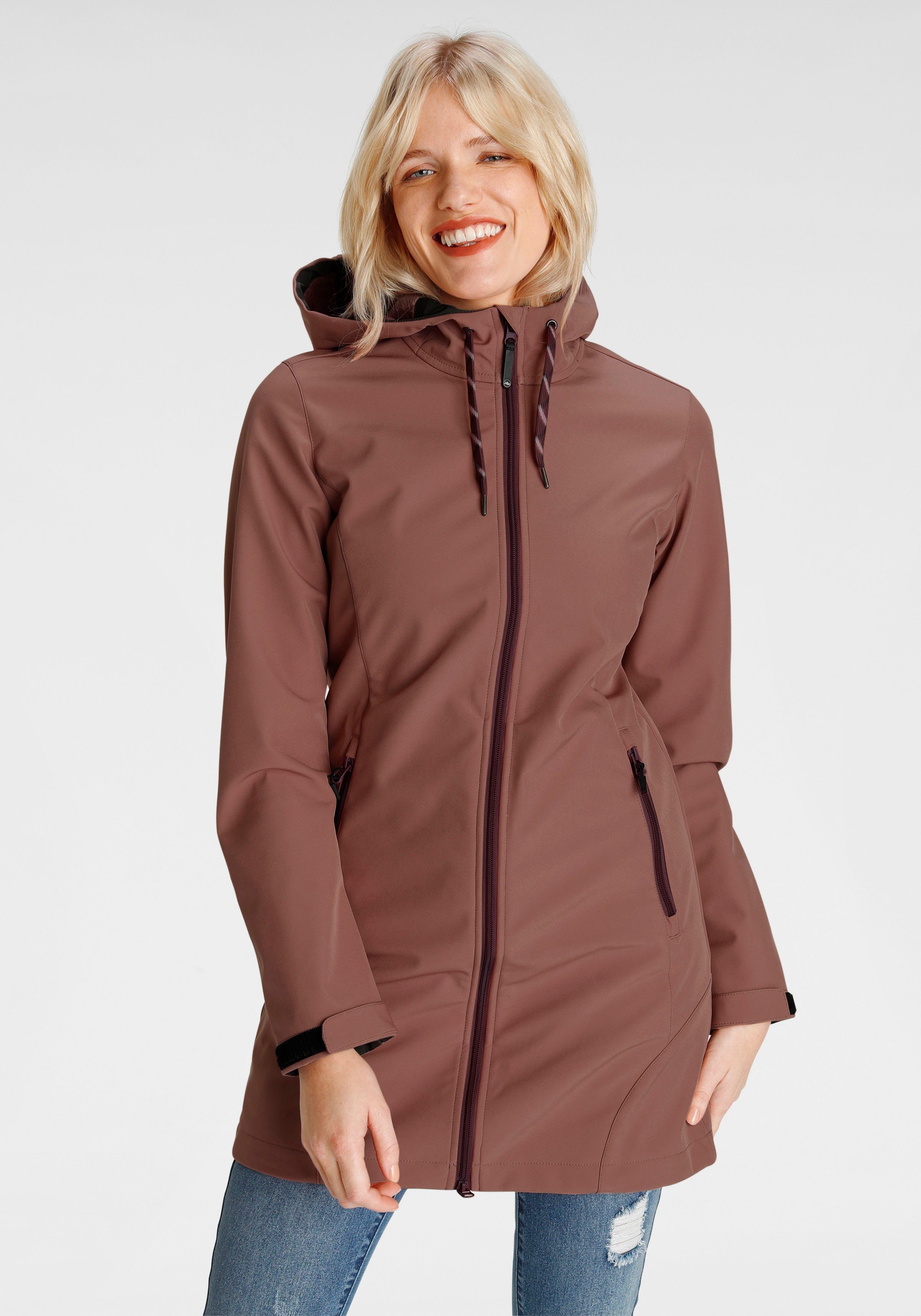 Polarino Softshellmantel mit raffinierten Details