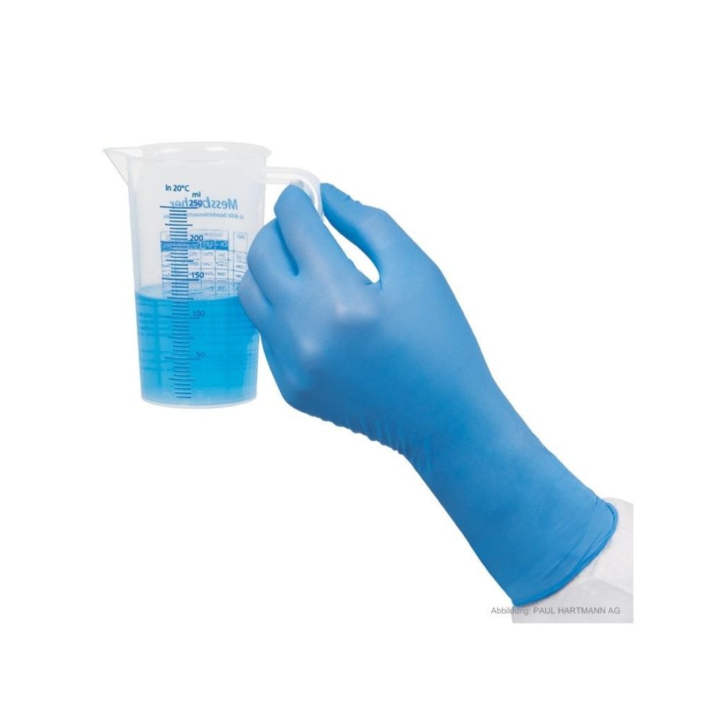PAUL HARTMANN AG Nitril-Handschuhe Peha-soft nitrile guard U.-Handschuhe PF, Gr. XS/S/M/L (Einmalhandschuhe, 100-St., Hohe Elastizität und Reißfestigkeit) Latexfrei und silikonfrei – geeignet für Всеrgiker