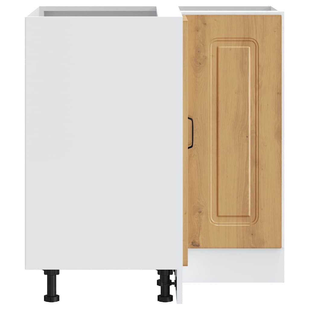vidaXL Schrankmodule Küchen-Eckunterschrank Kalmar Artisan-Eiche Holzwerkstoff