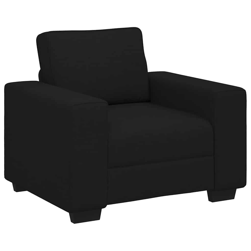 vidaXL Sofa Sessel Schwarz 60 cm Stoff, 9 Teile günstig online kaufen
