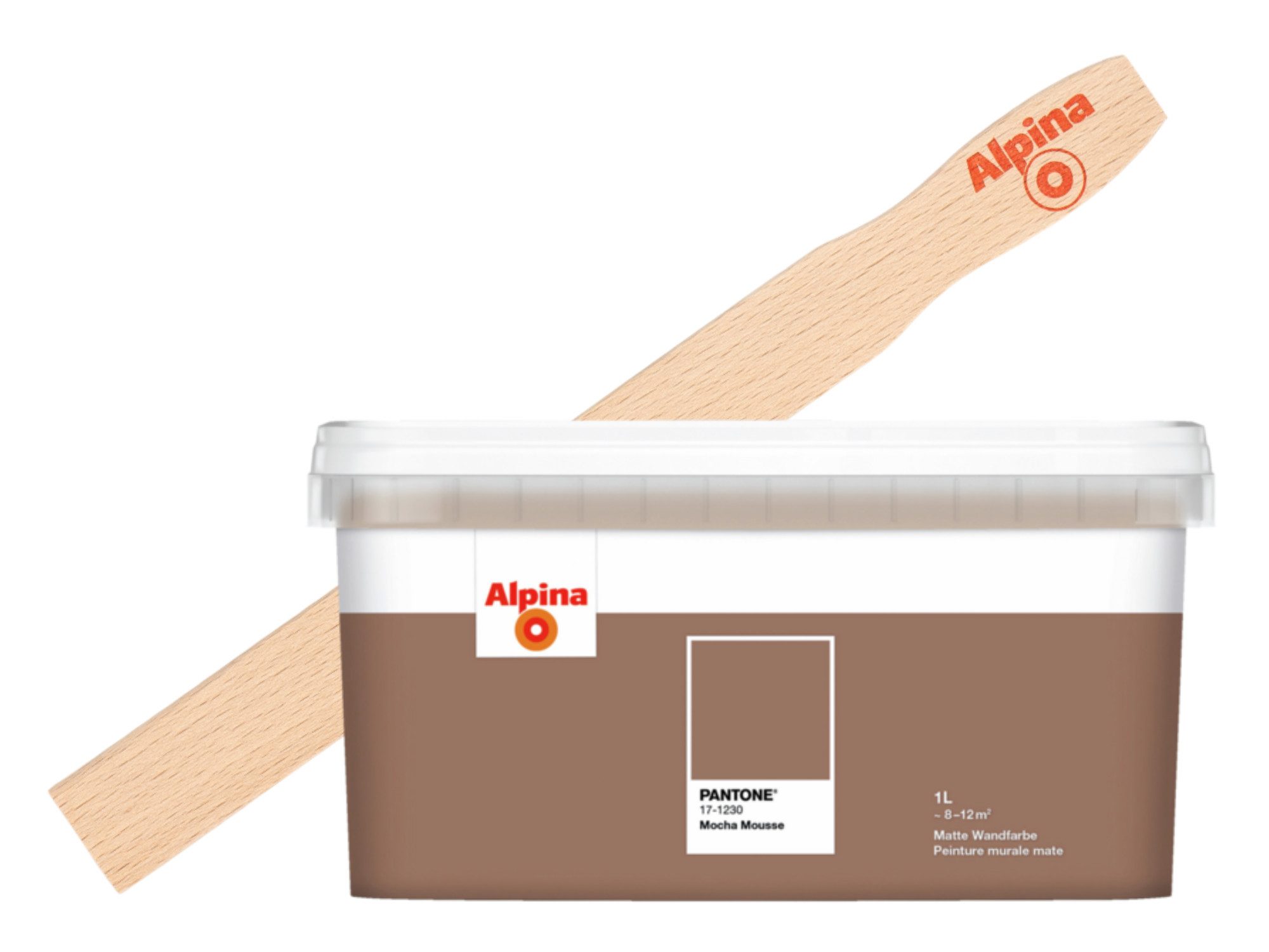 Alpina Wandfarbe Alpina PANTONE® 1L + Rührholz