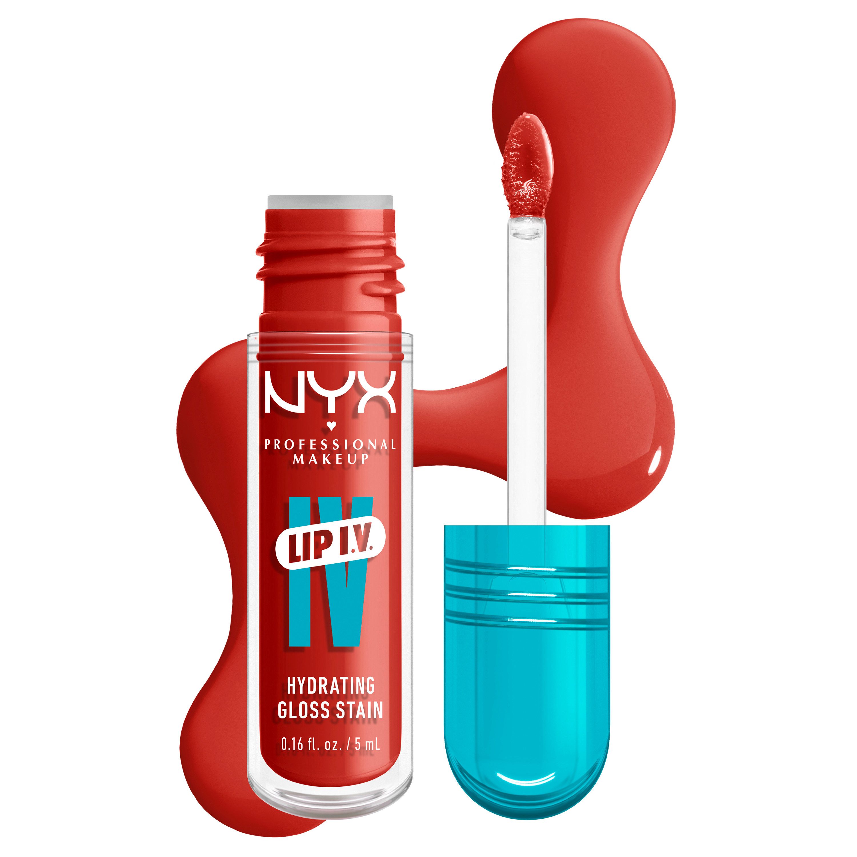 NYX PROFESSIONAL MAKEUP Lipgloss LIP IV GLOSS SERUM, gibt den Lippen einen unwiderstehlichen Wet-Look