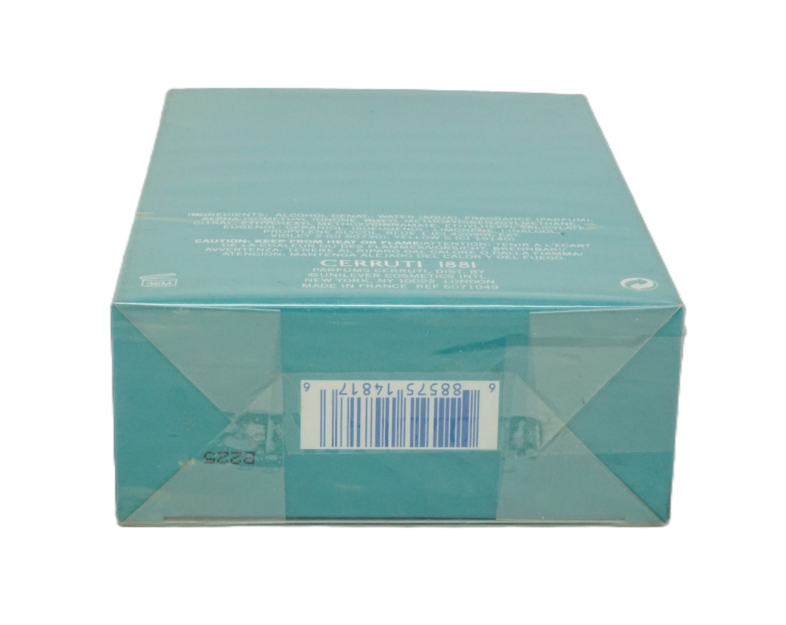 CERRUTI Eau Fraiche Cerruti 1881 Fraicheur Homme Eau D'eau EDT LIMITED EDITION 100 ml