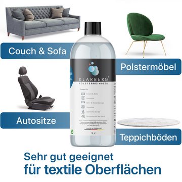 Klarberg Waschsauger Polsterreiniger Konzentrat Polsterreiniger (Polsterreiniger für Sofa, Teppich, Autositze, Textilreiniger uvm)