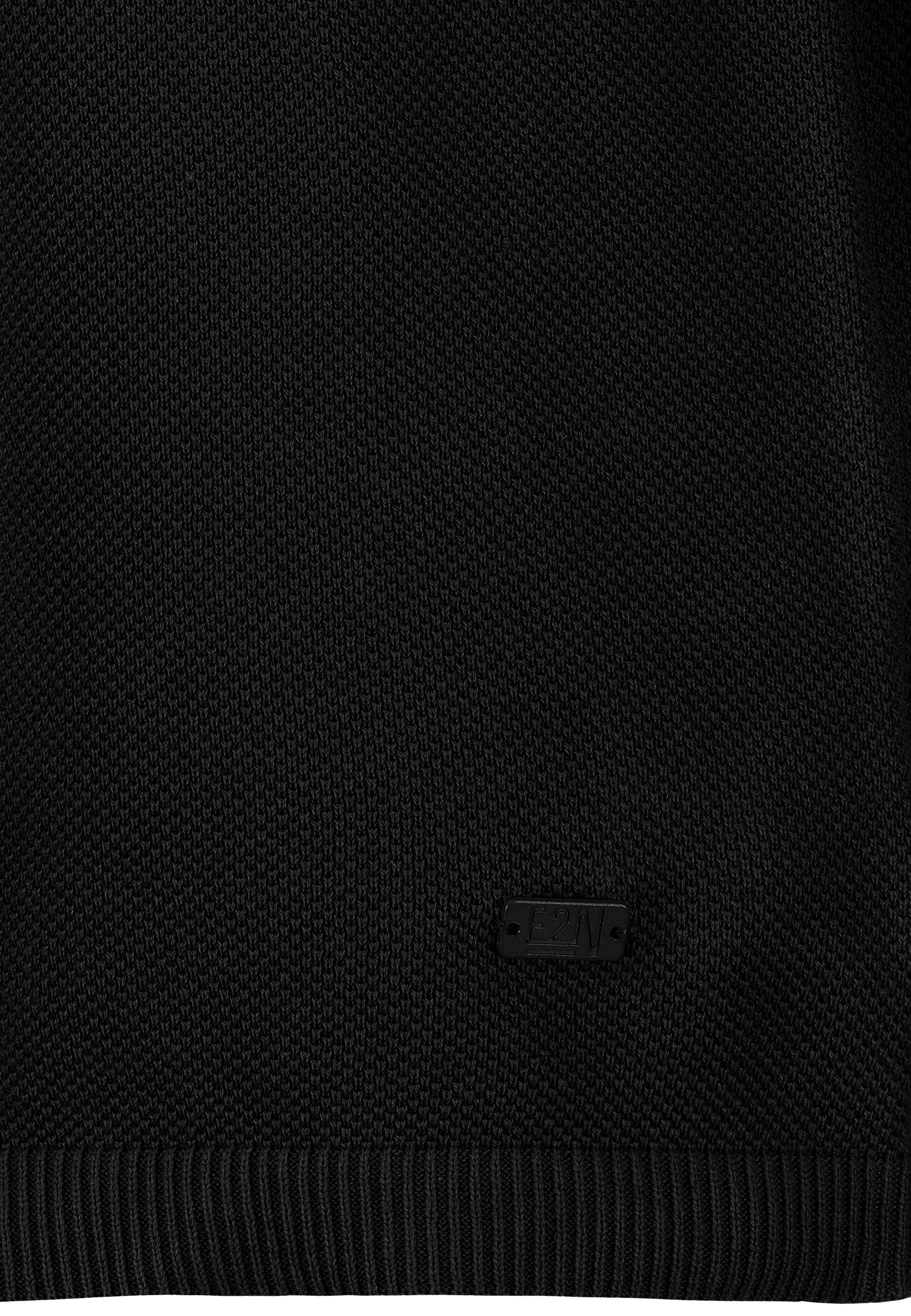 Eight2Nine Longsleeve Herren Langarmshirt relaxed fit offener Polokragen