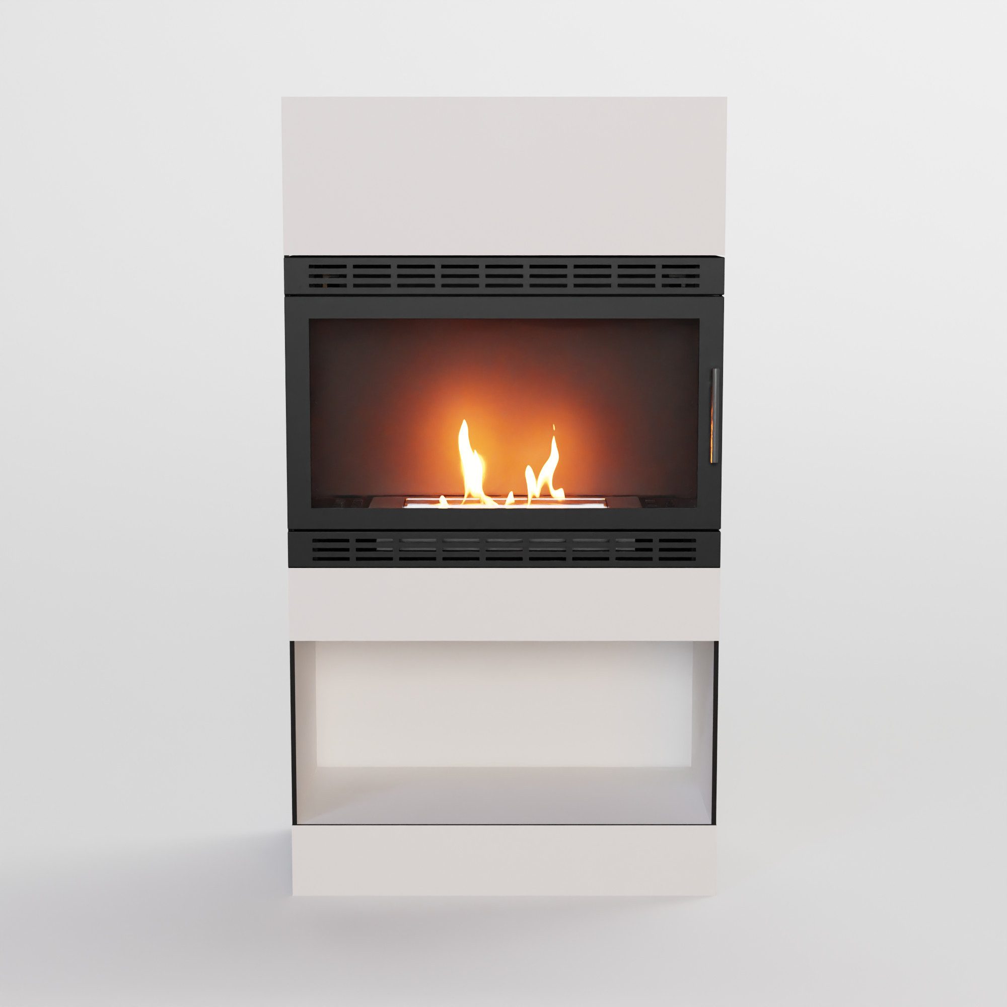 GLOW FIRE Echtfeuer-Dekokamin Lillesand Vision XL Outdoor Ethanolkamin, Kamin, 3h Brenndauer, Heizleistung bis 2KW