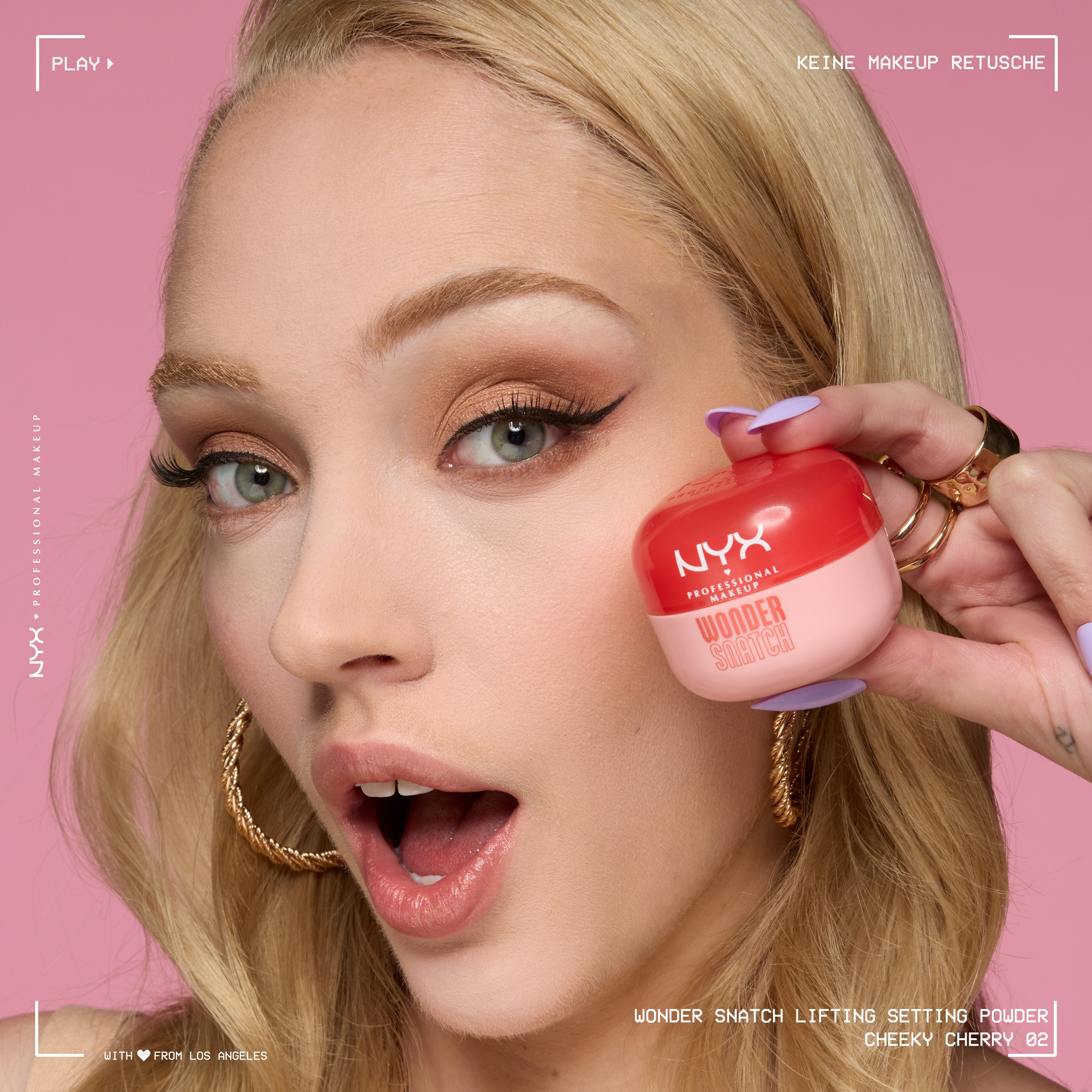 NYX PROFESSIONAL MAKEUP Puder WONDER SNATCH POWDER, angereichert mit grünem Tee für den antioxidativen Glow gesunder Haut