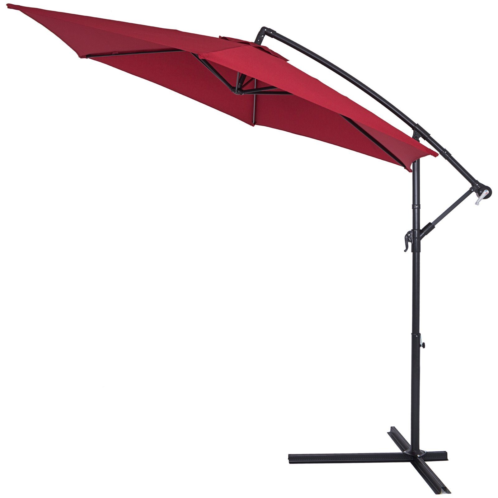 Kingsleeve Sonnenschirm, 300 cm Leichtgängiges Kurbelsystem