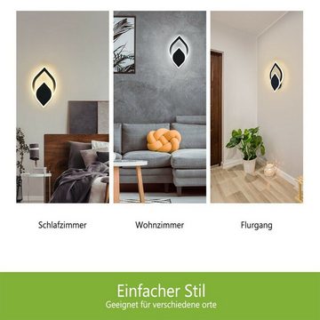 OULENBIYAR Wandleuchte Drehbar LED Wandlampe innen Einstellbare Wandbeleuchtung Wandstrahler, LED fest integriert, Warmweiß, für Schlafzimmer, Flur, Wohnzimmer, Treppenleuchten