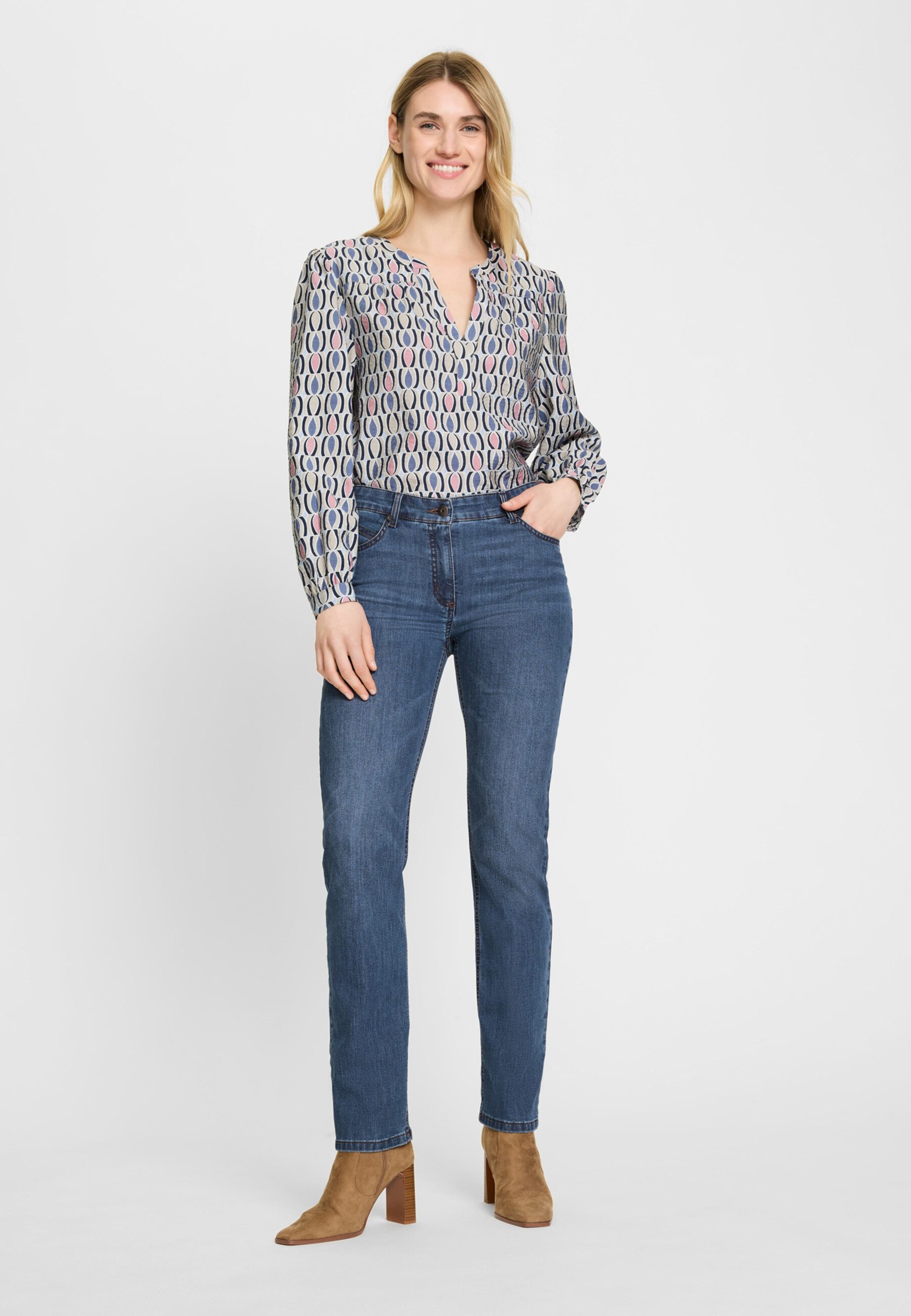 Olsen Regular-fit-Jeans mit geradem Bein