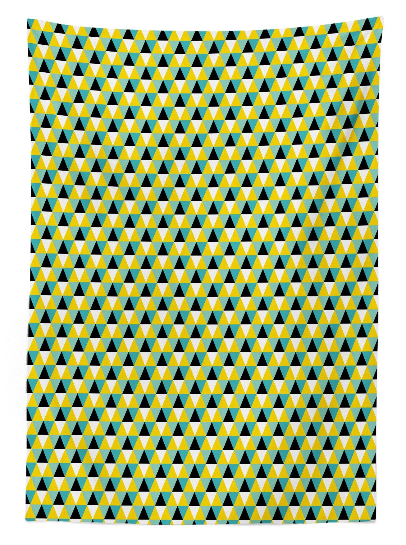 Tischdecke Außen Colored Farben, Für Geometrisch geeignet Abstract Waschbar Klare den Bereich Abakuhaus Triangle Farbfest
