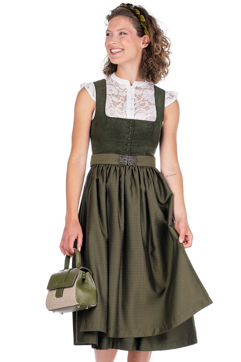MarJo Dirndl Cord Dirndl 2tlg. - OSTERHOFEN - waldgrün günstig online kaufen