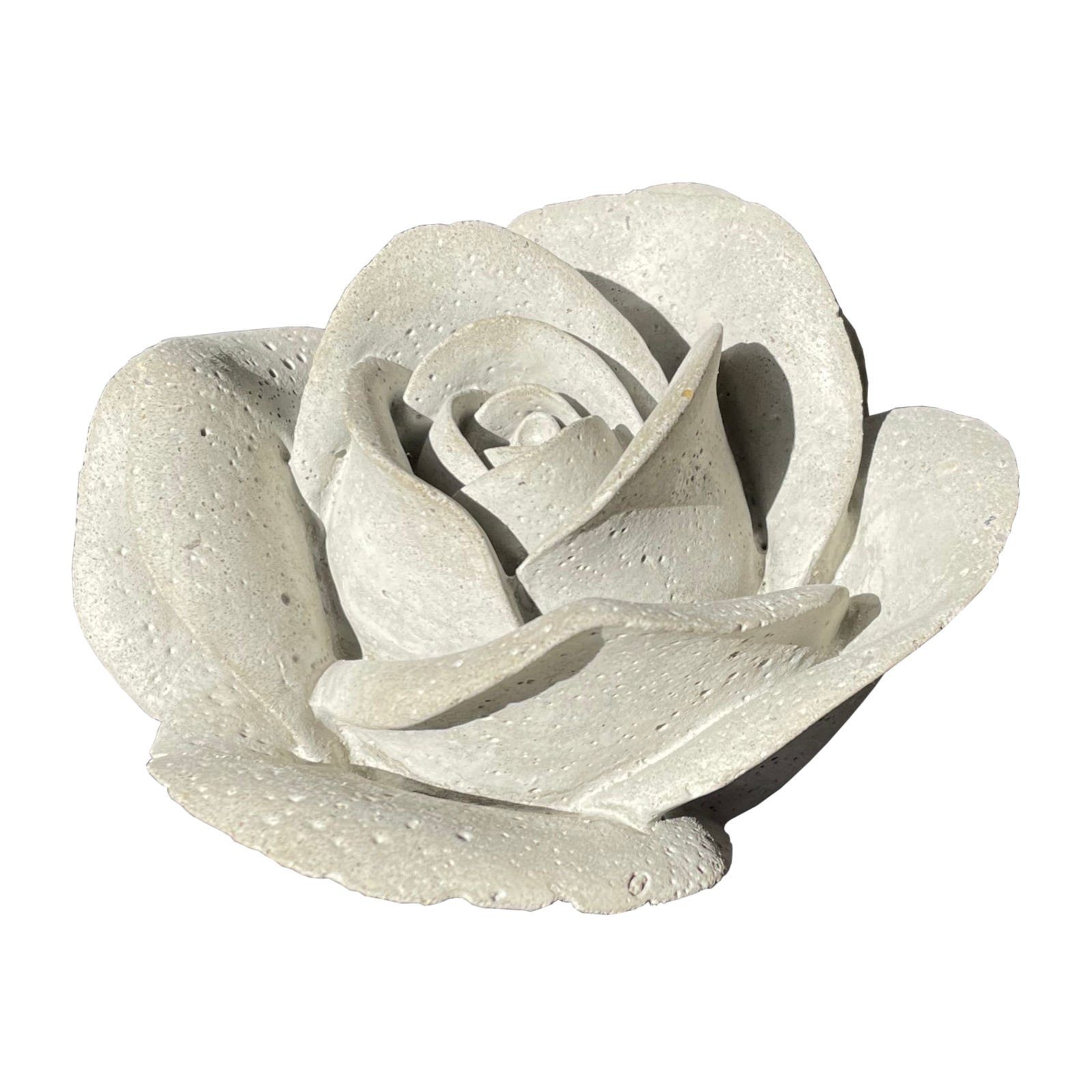 ZGM ROSA, für Betonfigur Garten Haus handgefertigte Gartenfigur Dekoration Rose und
