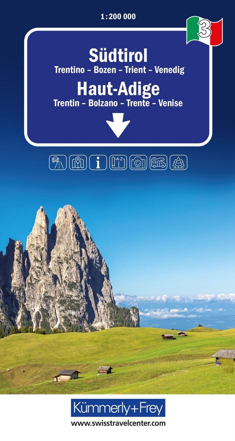 Kümmerly+Frey Regional-Strassenkarte 3 Südtirol 1:200.000 / diverse