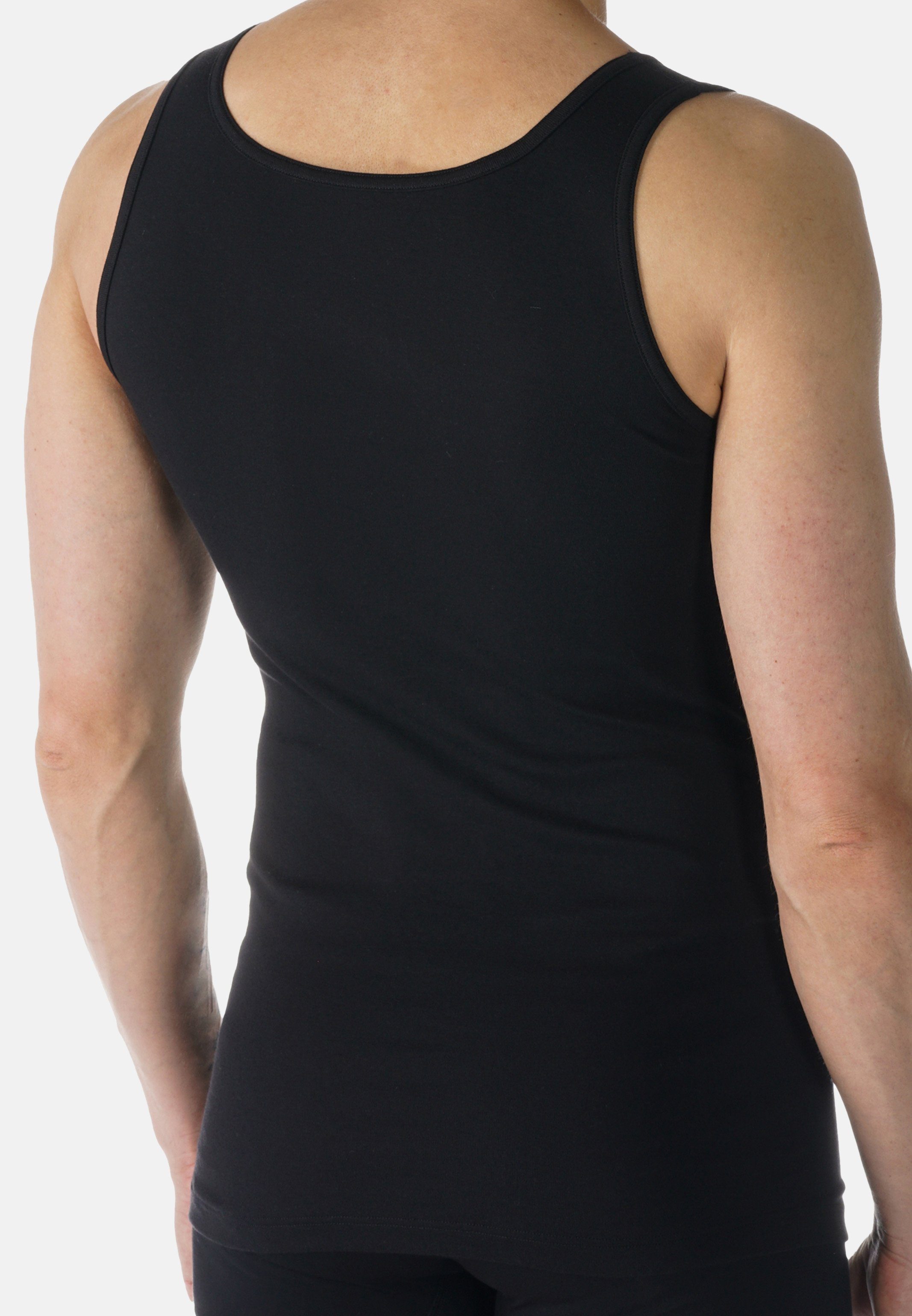 Cotton (1-St) Schwarz Casual Unterhemd Baumwolle Mey - / Unterhemd - Tanktop