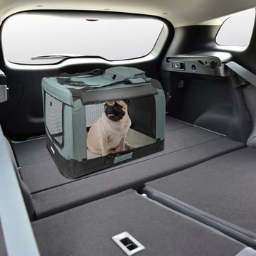 ONVAYA Hunde-Autositz Faltbare Transportbox für Hunde & Katzen, Faltbare Hundebox