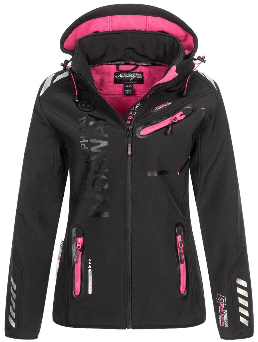 Geographical Norway Softshelljacke Damen Softshell Jacke Frühlings Jacke Windbreaker Übergangsjacke Regen