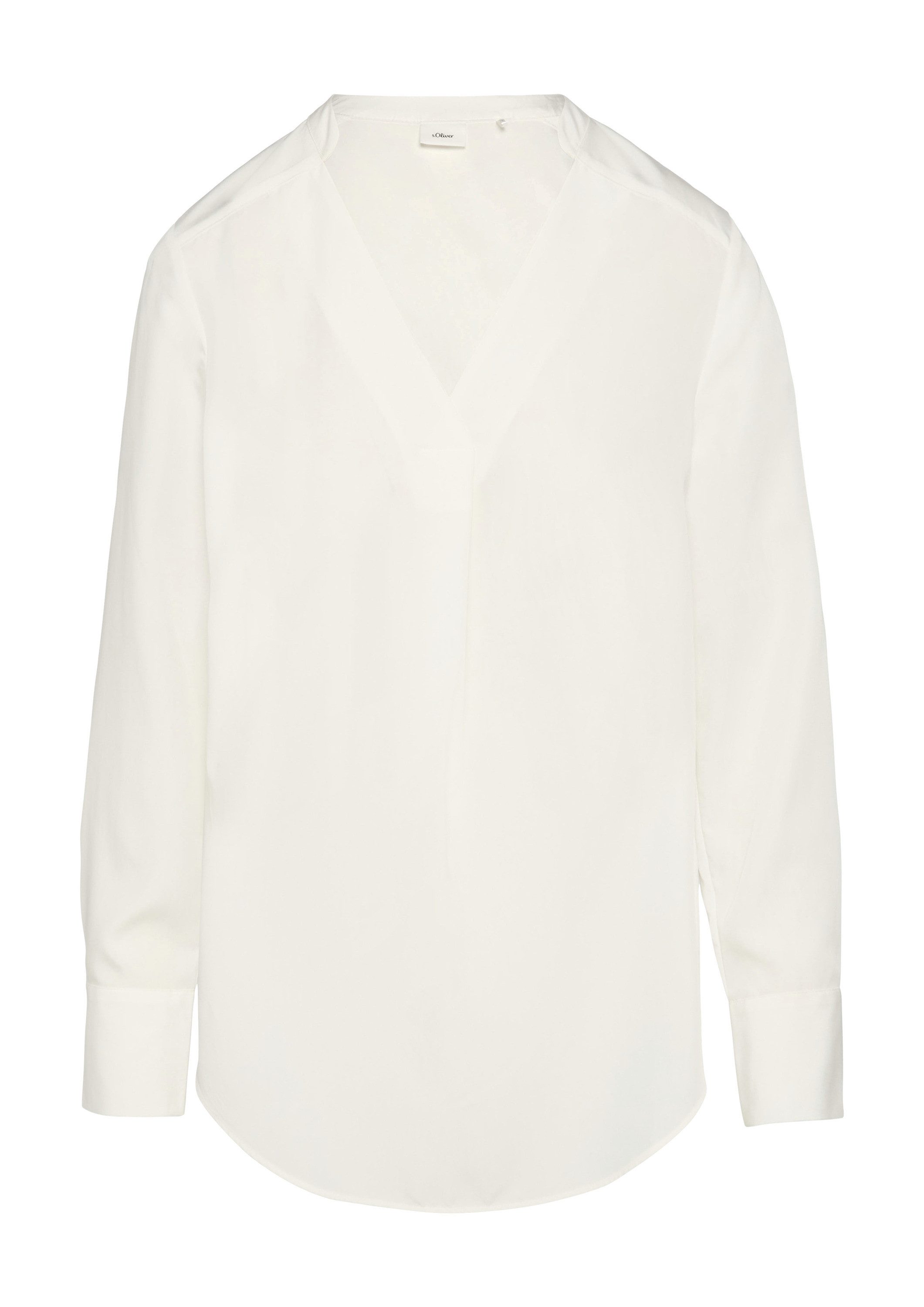 s.Oliver Langarmbluse Bluse Longbluse aus Modalmix mit Tunika-Ausschnitt günstig online kaufen