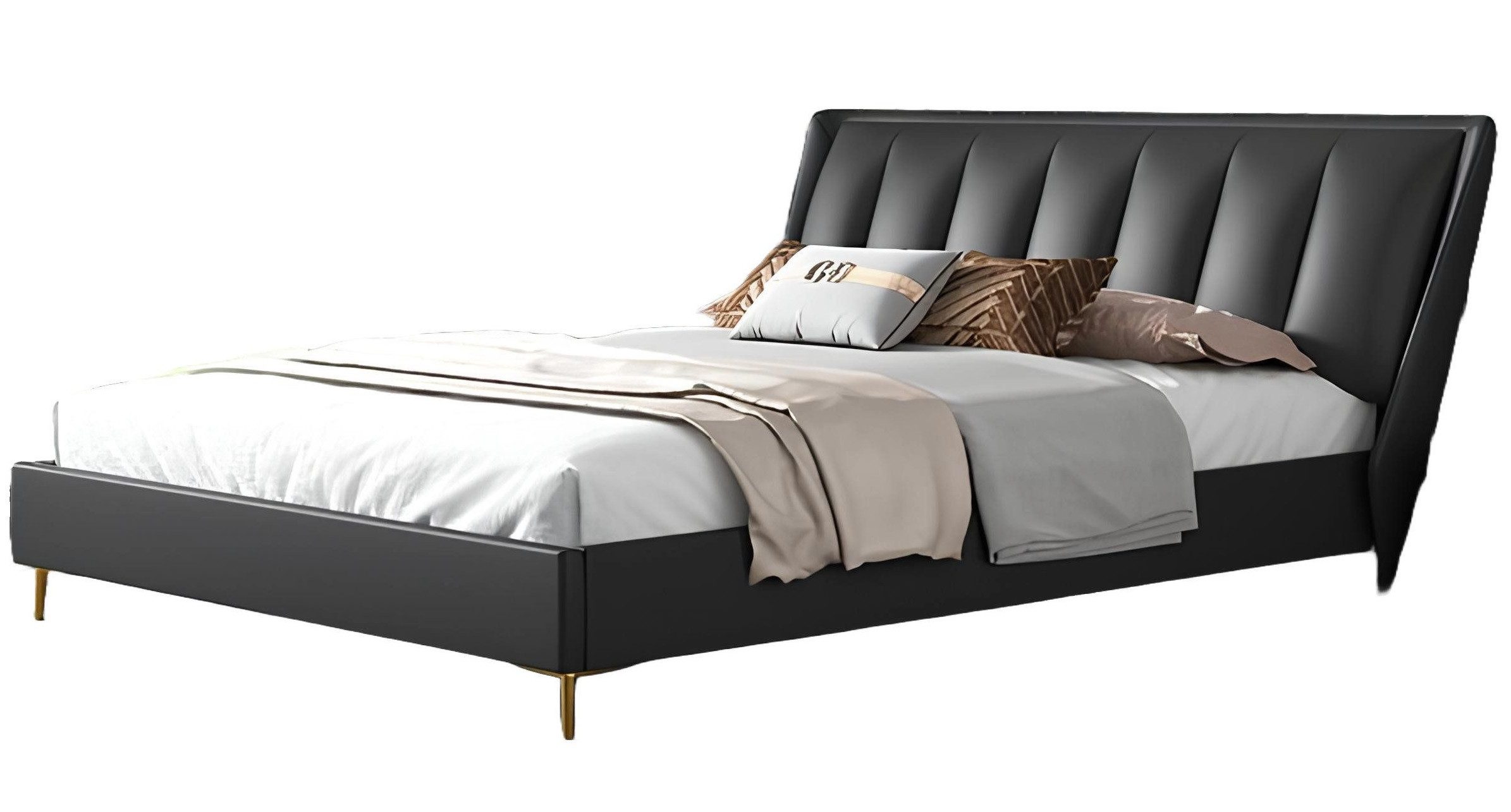 Xlmoebel Bett Luxuriöse Bettwäsche aus hochwertigem italienischem Polsterstoff (1-tlg., Bett), Hergestellt in Europa