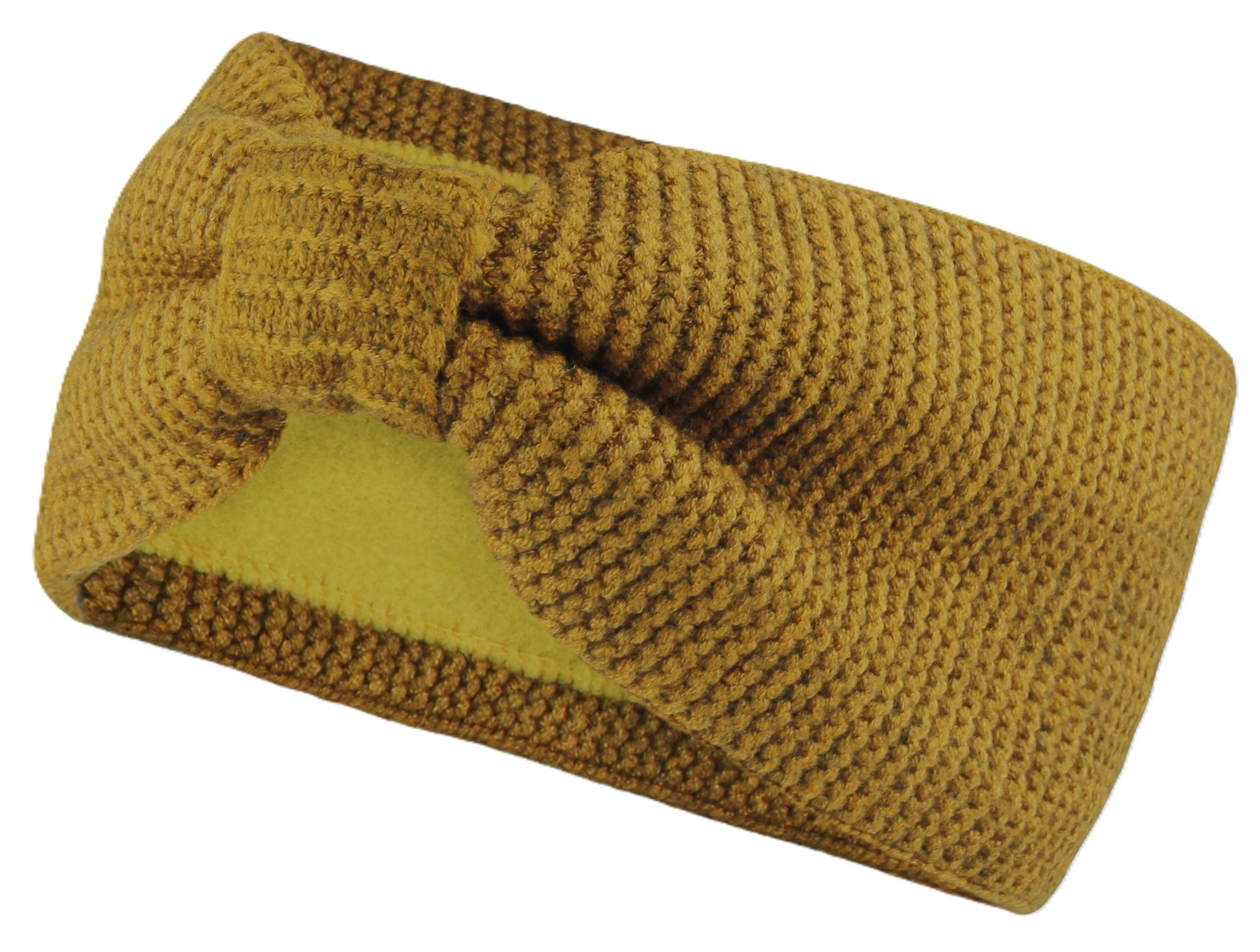 Frentree Stirnband Damen mit Schleife, gefüttert mit Fleece Innenfutter Haarband, Ohrenwärmer für Mädchen