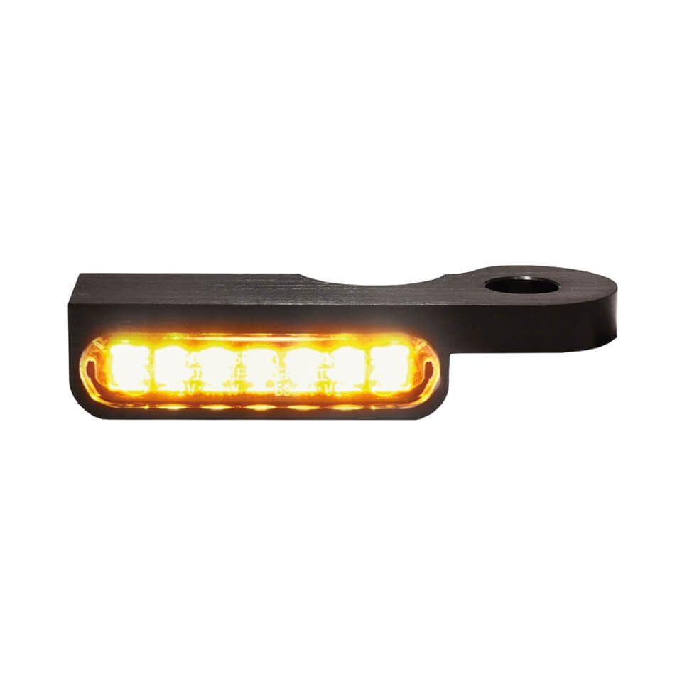 HeinzBikes Blinker LED Armaturen Blinker DYNA Modelle 96-, schwarz