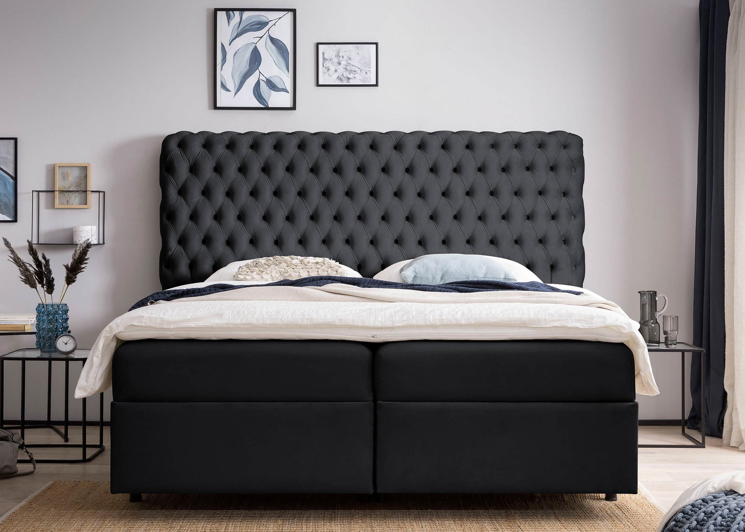 BettCo Stauraumbett Boxspringbett mit Bettkasten Valencia günstig online kaufen