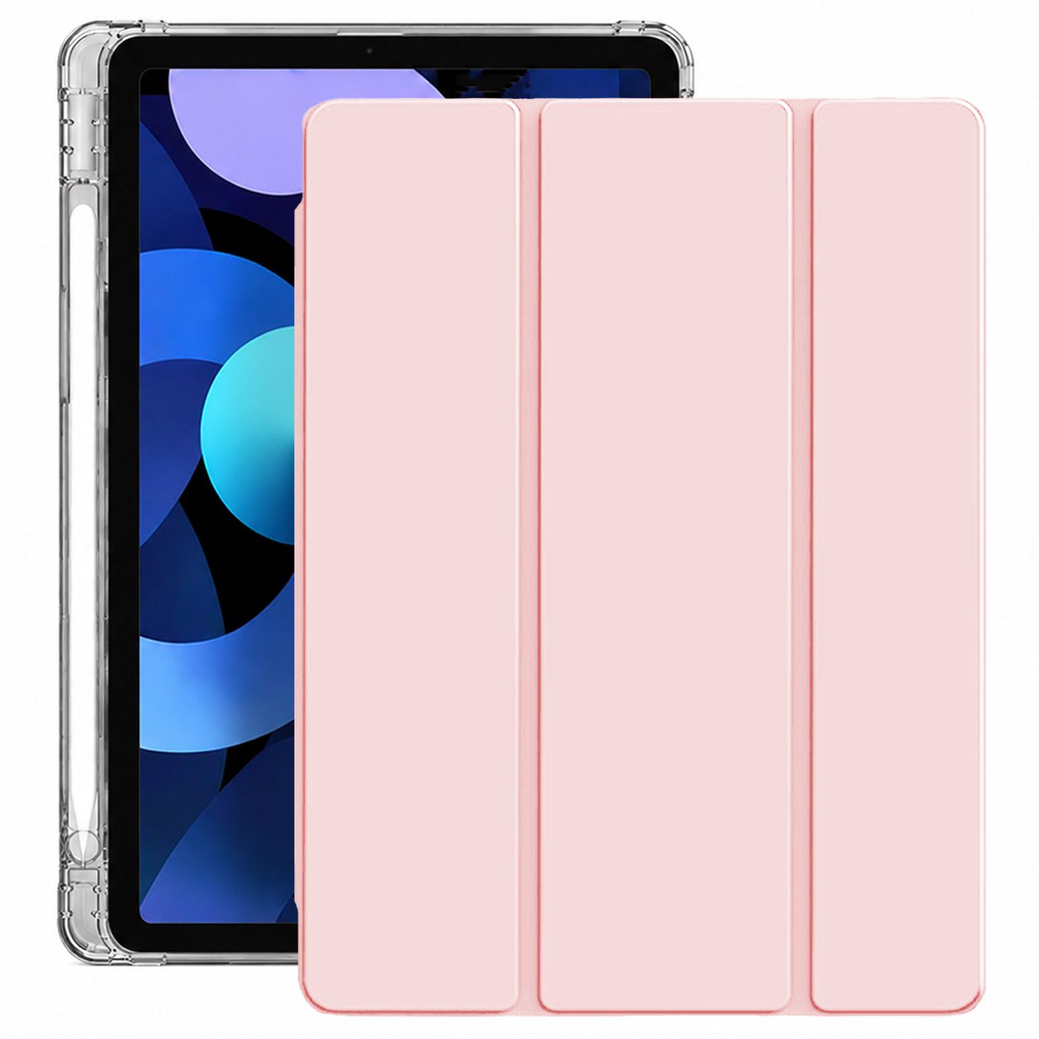 BOOD Tablet-Hülle für iPad 11. Gen 11 Zoll 2025 (A16), iPad 10. Gen 10,9 Zoll 2022 11 zoll, 10,95 zoll, stoßdämpfende transparente Hülle mit Auto‑Sleep‑Wake‑Funktion