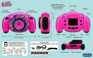 eKids L.O.L. Surprise! Kinder-Kamera mit Foto- & Videofunktion Kinderkamera (2,0 MP, 512MB SD Karte integriert)