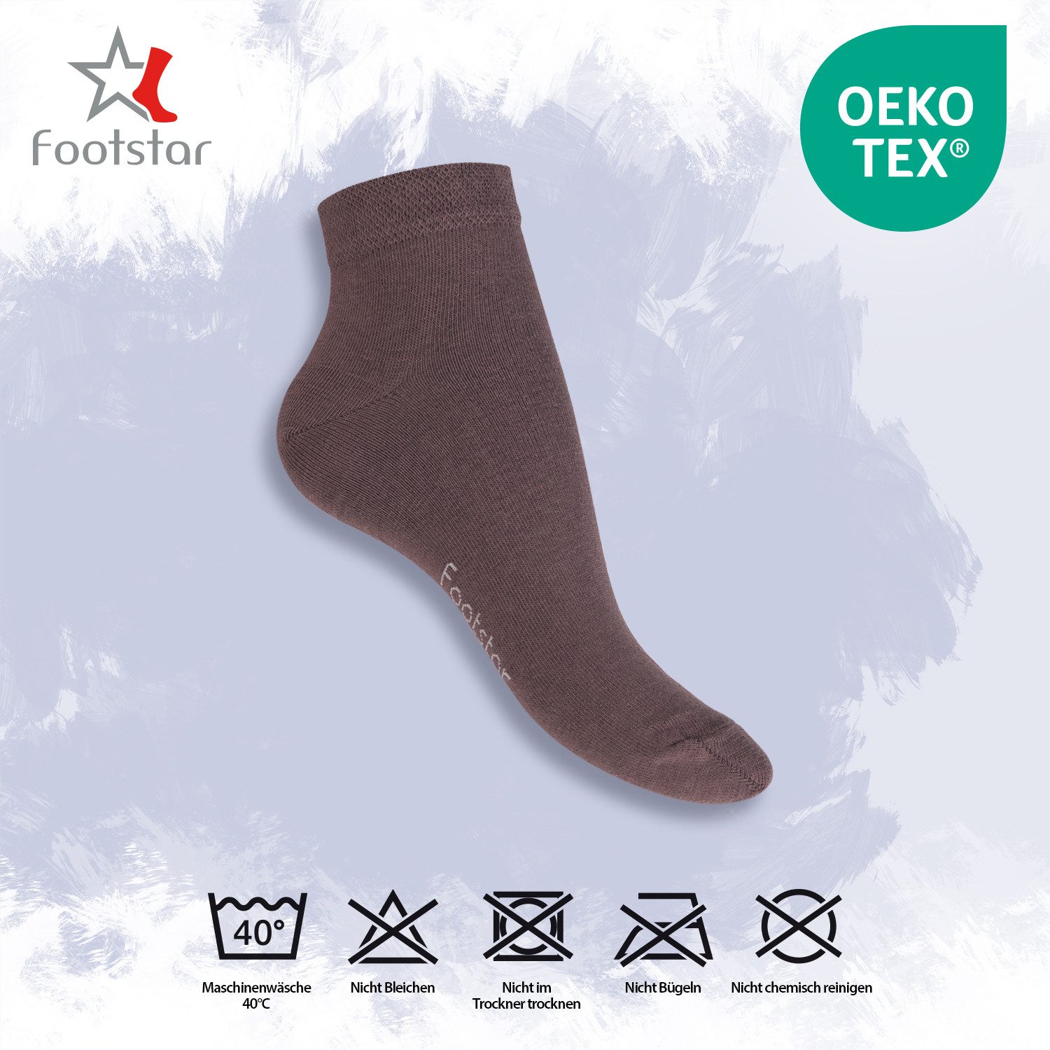 Footstar Kurzsocken EVERYDAY! 10 Paar Quarter Socken Kurzsocken Kurze Baumwoll Socken