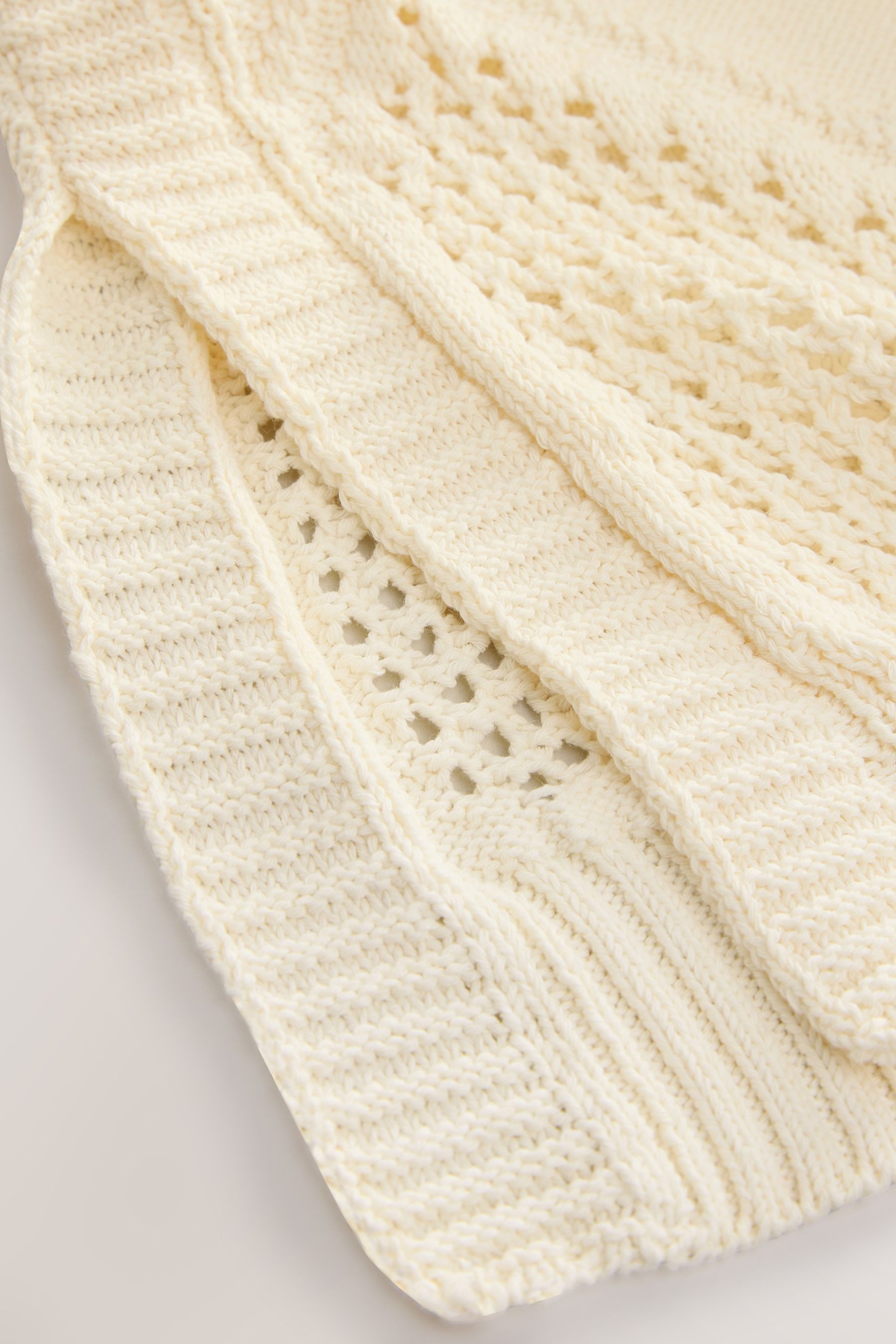 Next Strickpullover Strickponcho mit Argylemuster (1-tlg)