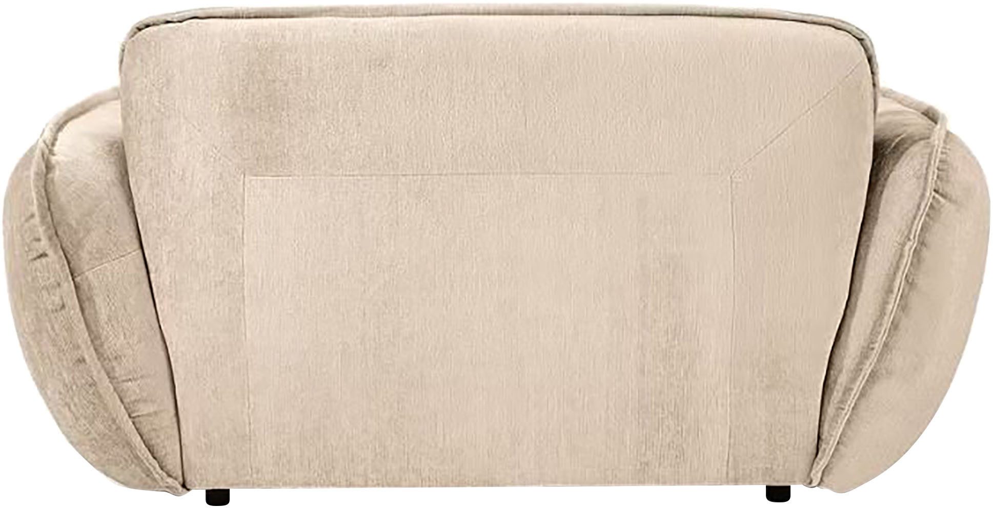 BETYPE Chaiselongue Be Fluffy, moderner Love Seat, XXL Sofa, Lese-Sessel, Big-Sessel für 2, Softes Sitzgefühl, moderne Kedernaht, hochwertiger Bezug