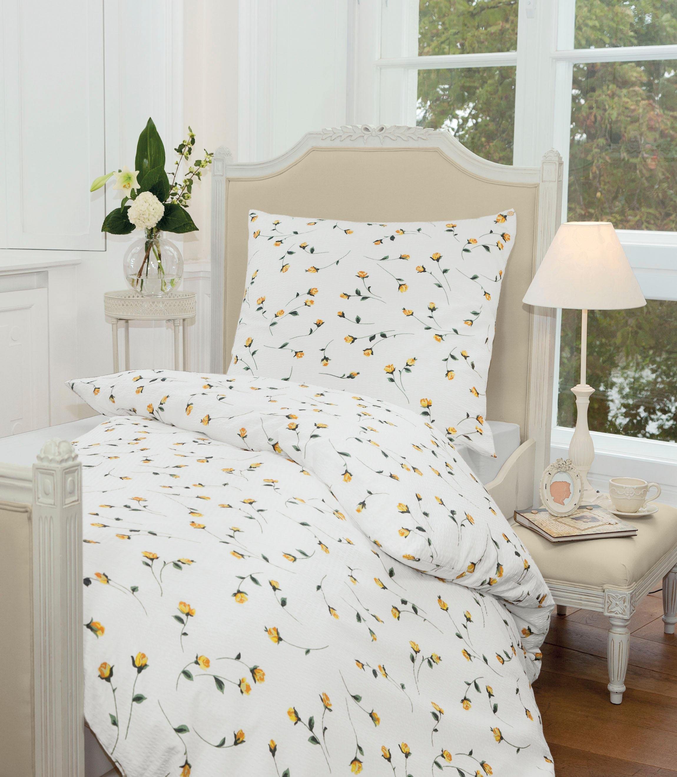 Bettwäsche »Summer Roses«, , mit detailverliebten Rosen Design Bettwäsche »Summer Roses«, , mit detailverliebten Rosen Design