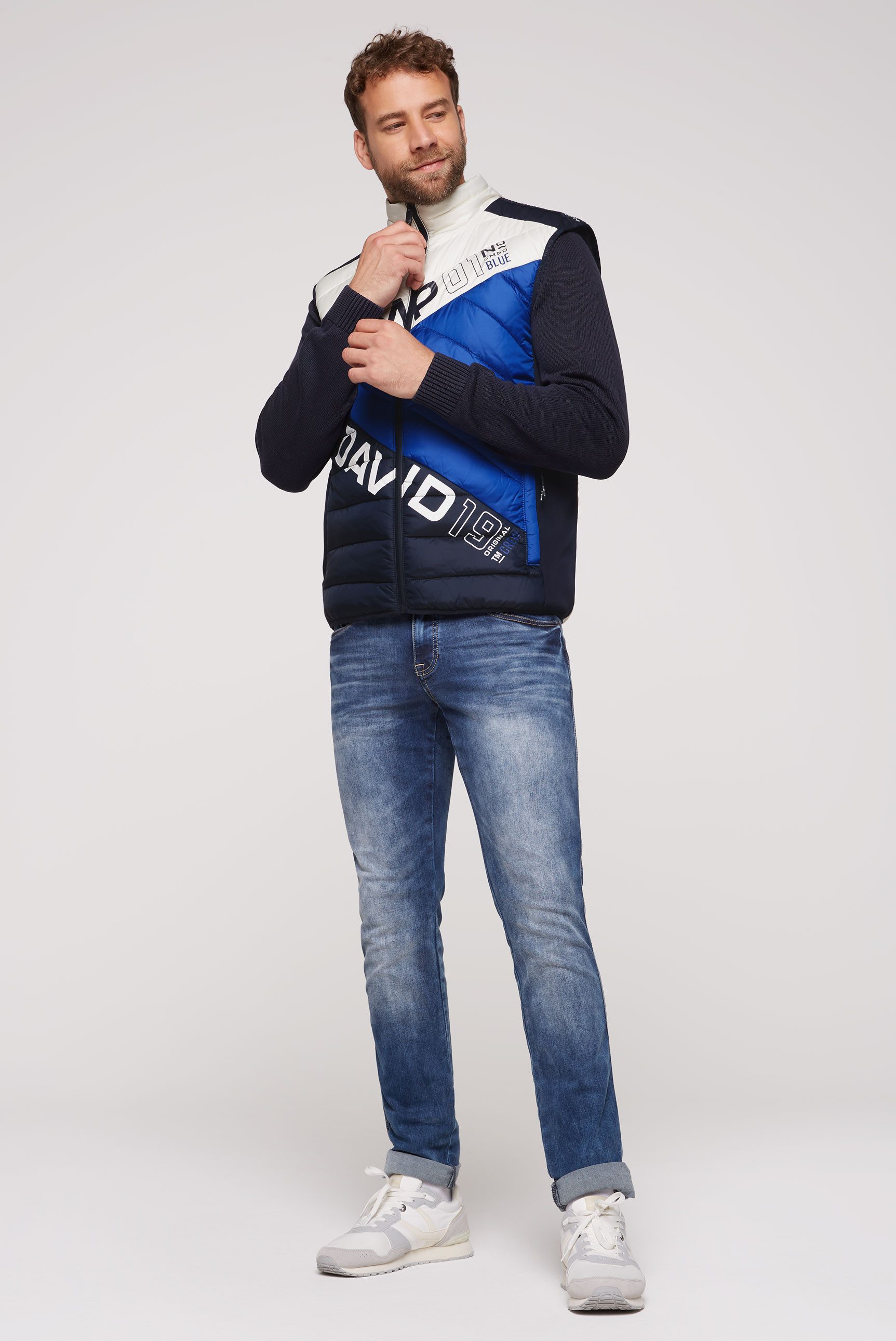 CAMP DAVID Steppweste mit Colour-Blocking