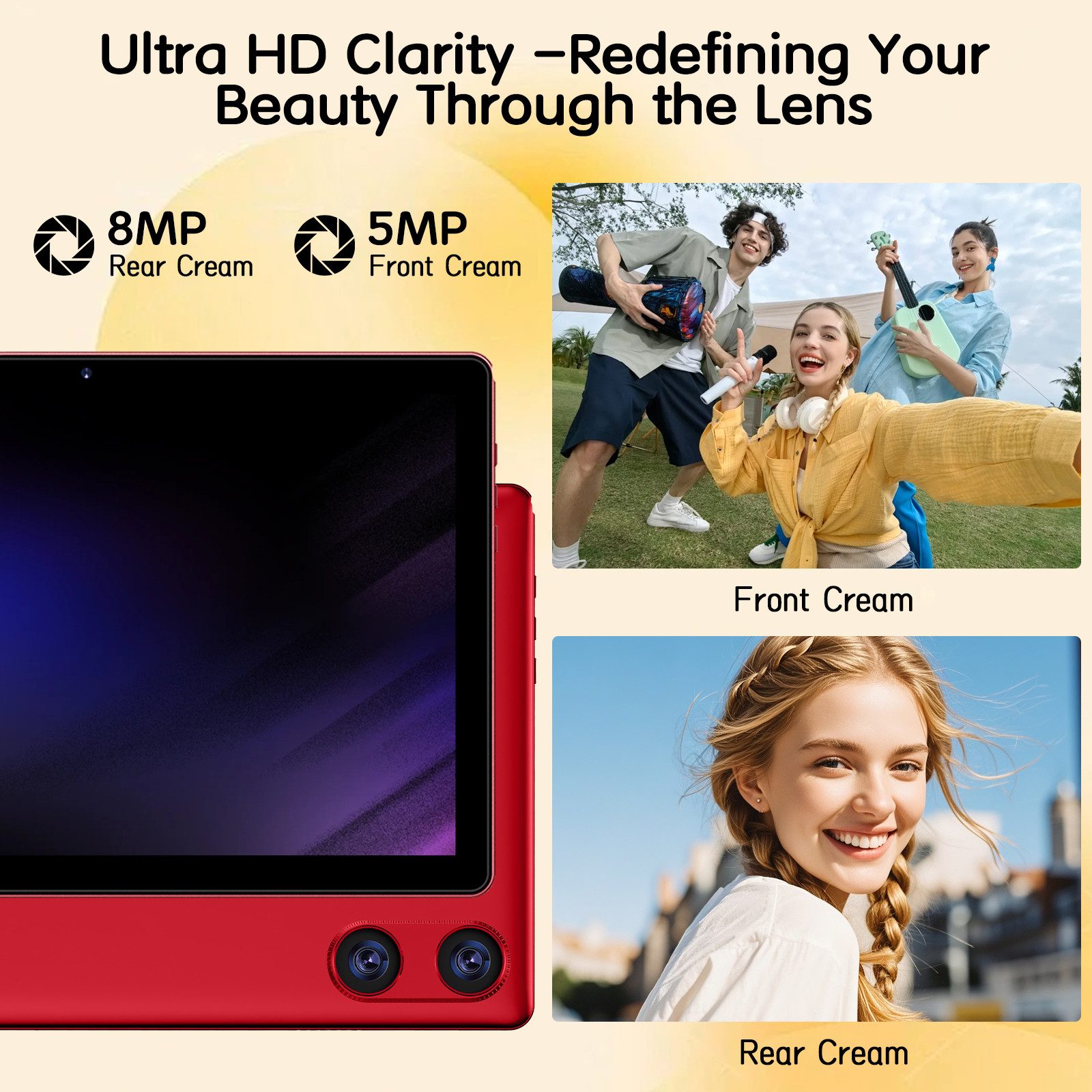 GOODTEL Tablet Android 15, WiFi, 30GB RAM 64GB Speicher erweitern bis zu 1TB Tablet (10,1", Android 15, 64GB Speicher/erweiterbar auf 512TB,6000mAh,Gemini AI,WiFi,Widevine L1)