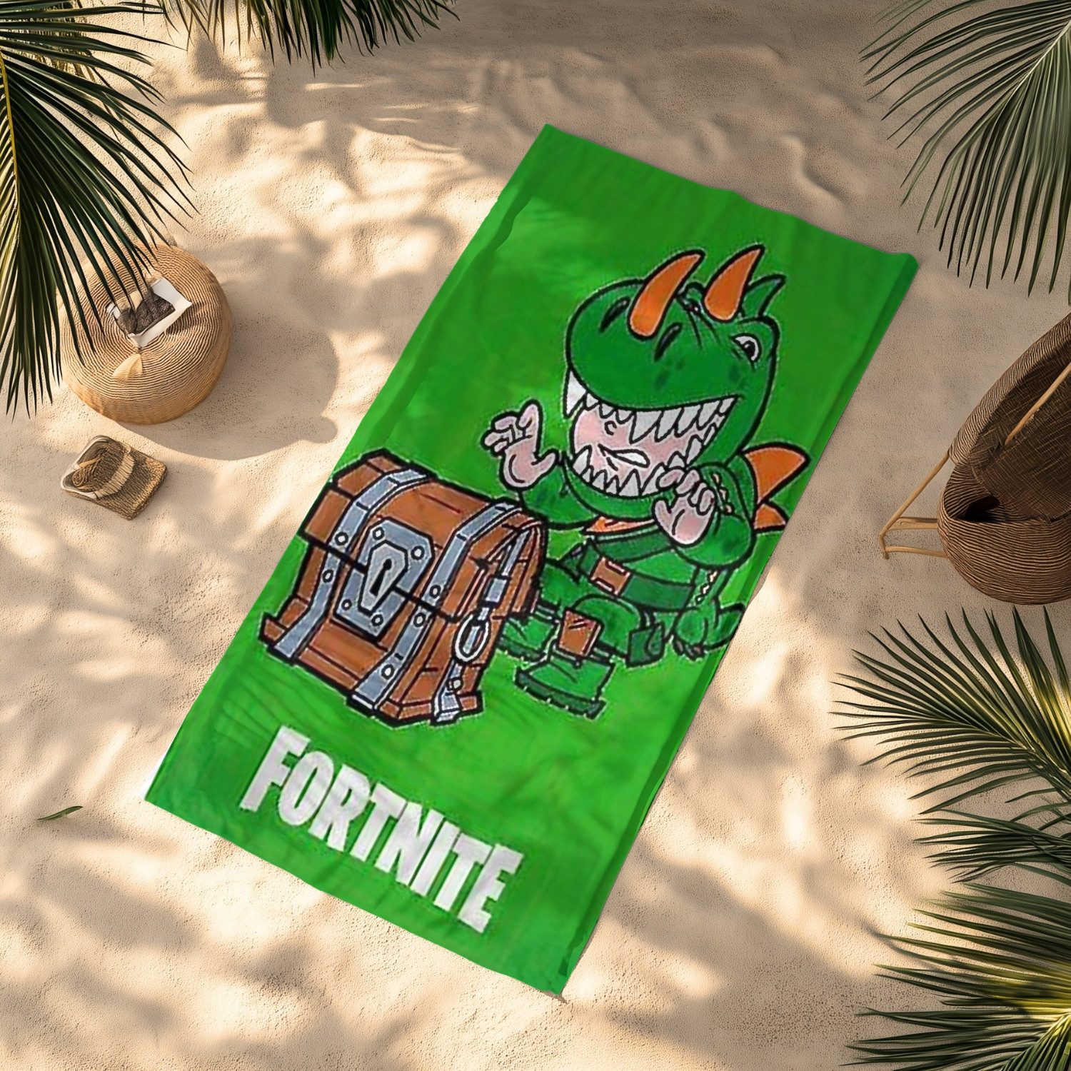 Fortnite Strandtücher Fortnite Bade‑ & Strandtuch 70 x 140 cm, 100% Baumwol günstig online kaufen