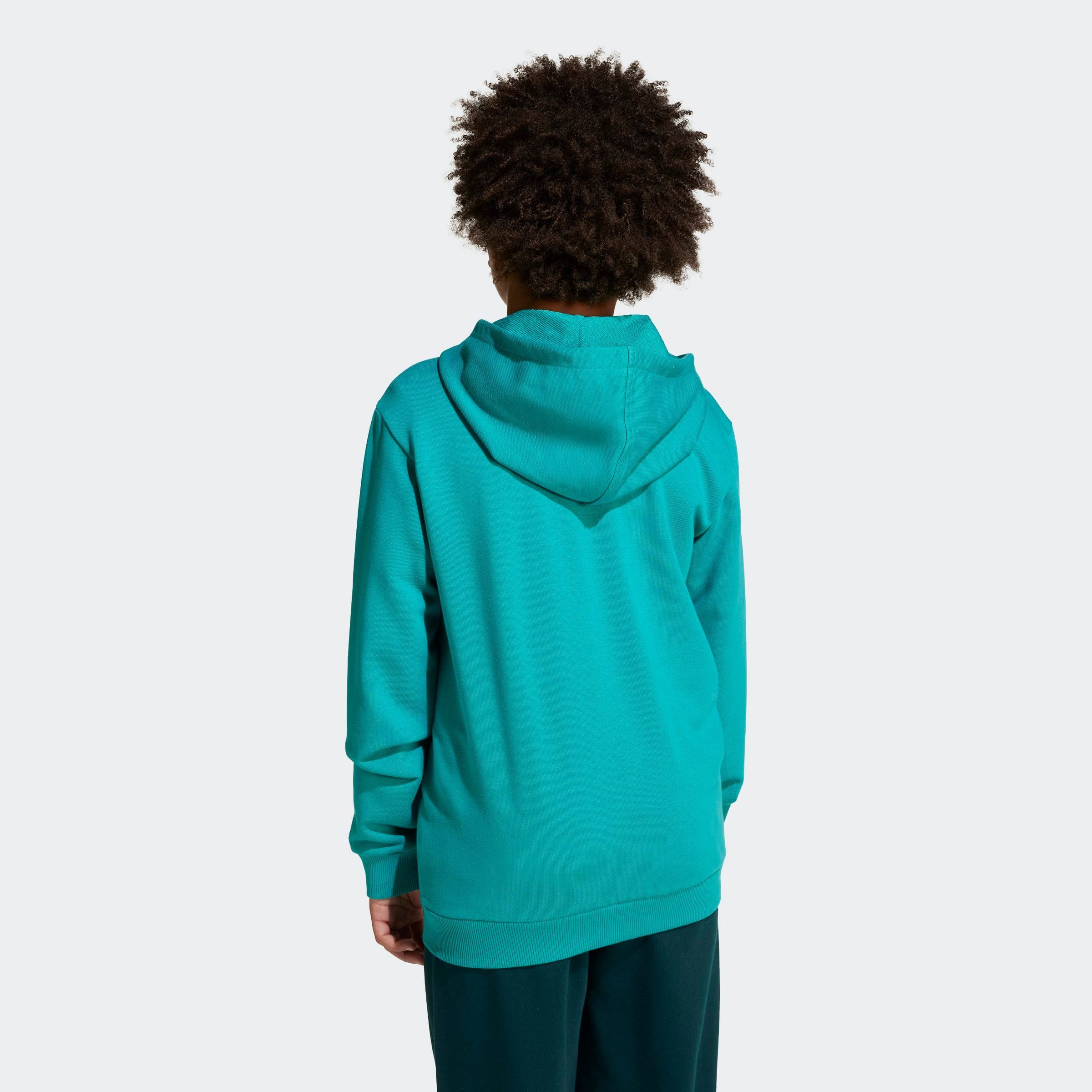 adidas Sportswear Trainingsanzug ESSENTIALS KINDER (2-tlg), zweiteilig, aus Baumwolle und Polyester, weiches French Terry – Bild 4 von 5