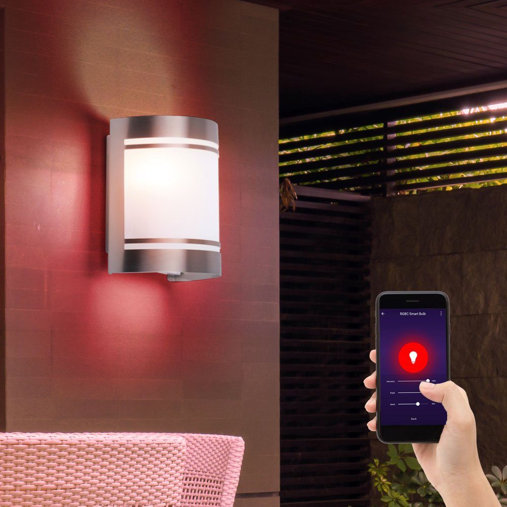 LED Wandstrahler, Smart Design Außen Wand Leuchte Alexa Google