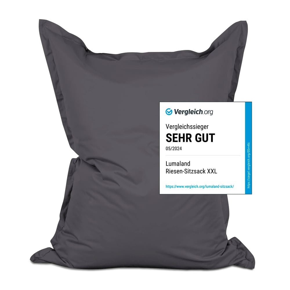 Lumaland Sitzsack XXL Bean Bag Riesen-Sitzkissen 380L 140x180cm Special Edi günstig online kaufen