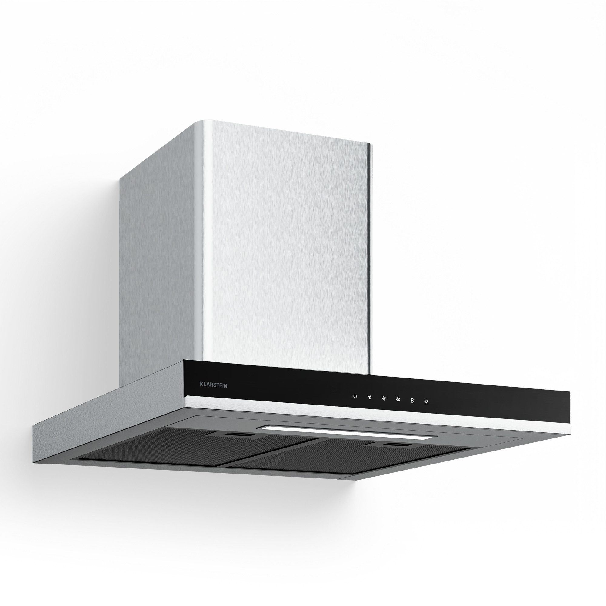 Klarstein Deckenhaube VeroSteel VeroSteel, Dunstabzugshaube Wandhaube Umluft Abluft Touch LED Edelstahl