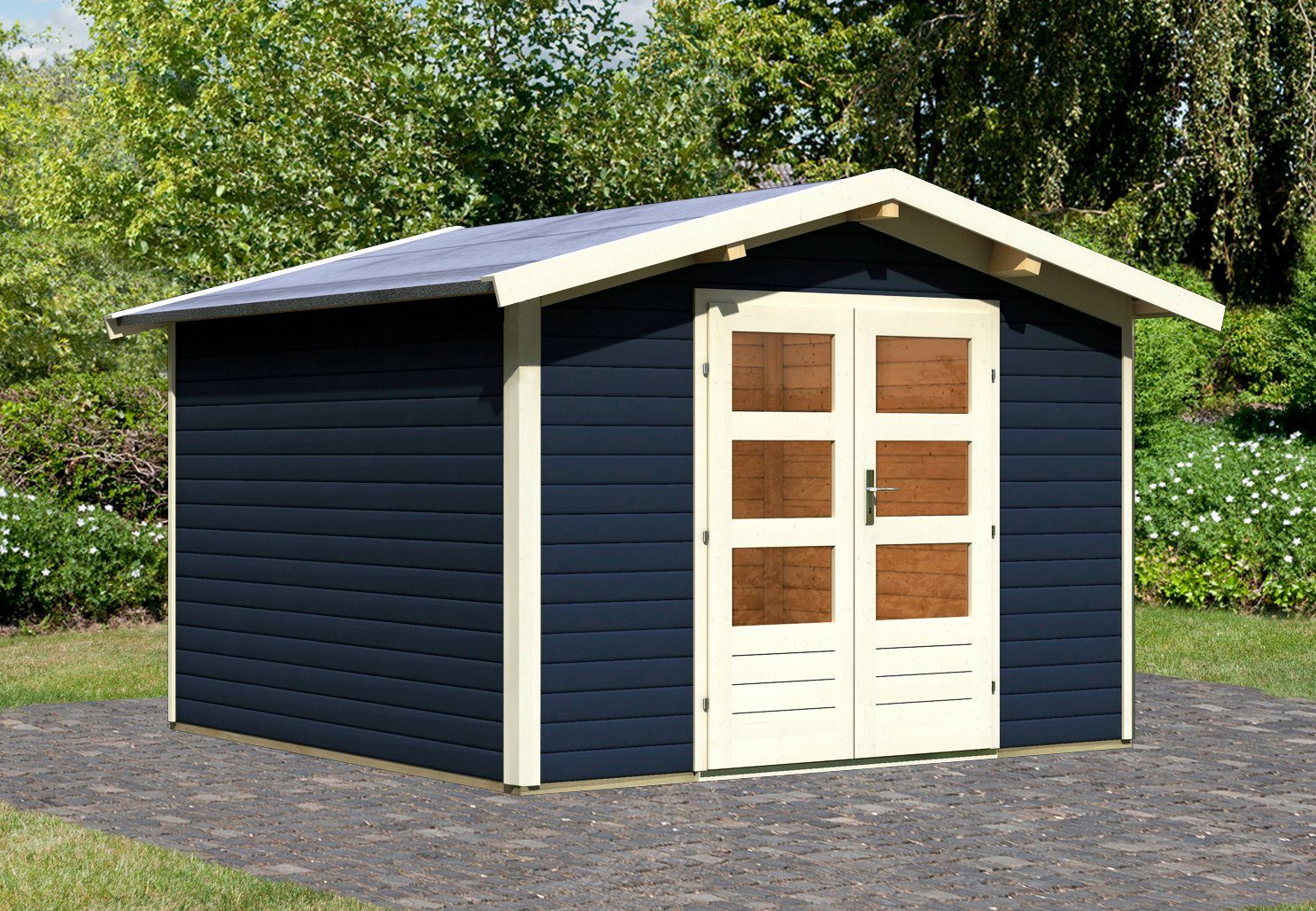 KARIBU Gartenhaus »Einbeck 1«, BxT 309x309 cm OTTO