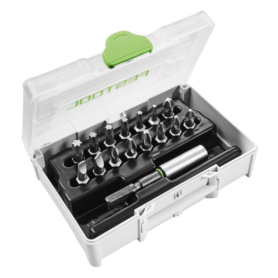 FESTOOL Bohrer- und Bitset Bit-Sortiment SYS3 XXS CE-MX BH 60 (205825) 16 tlg. für Akku Bohrsc