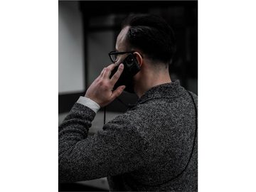 GOLDBLACK Handyhülle iPHONE 11 PRO LEDERHÜLLE MIT NECKLACE CROCO SCHWAR 14,86 cm (5,85 Zoll)