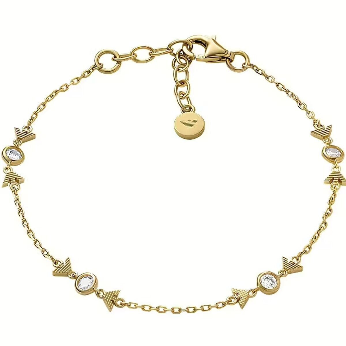 Emporio Armani Kette mit Anhänger Damenhalskette Emporio Armani EG3619710 Gold