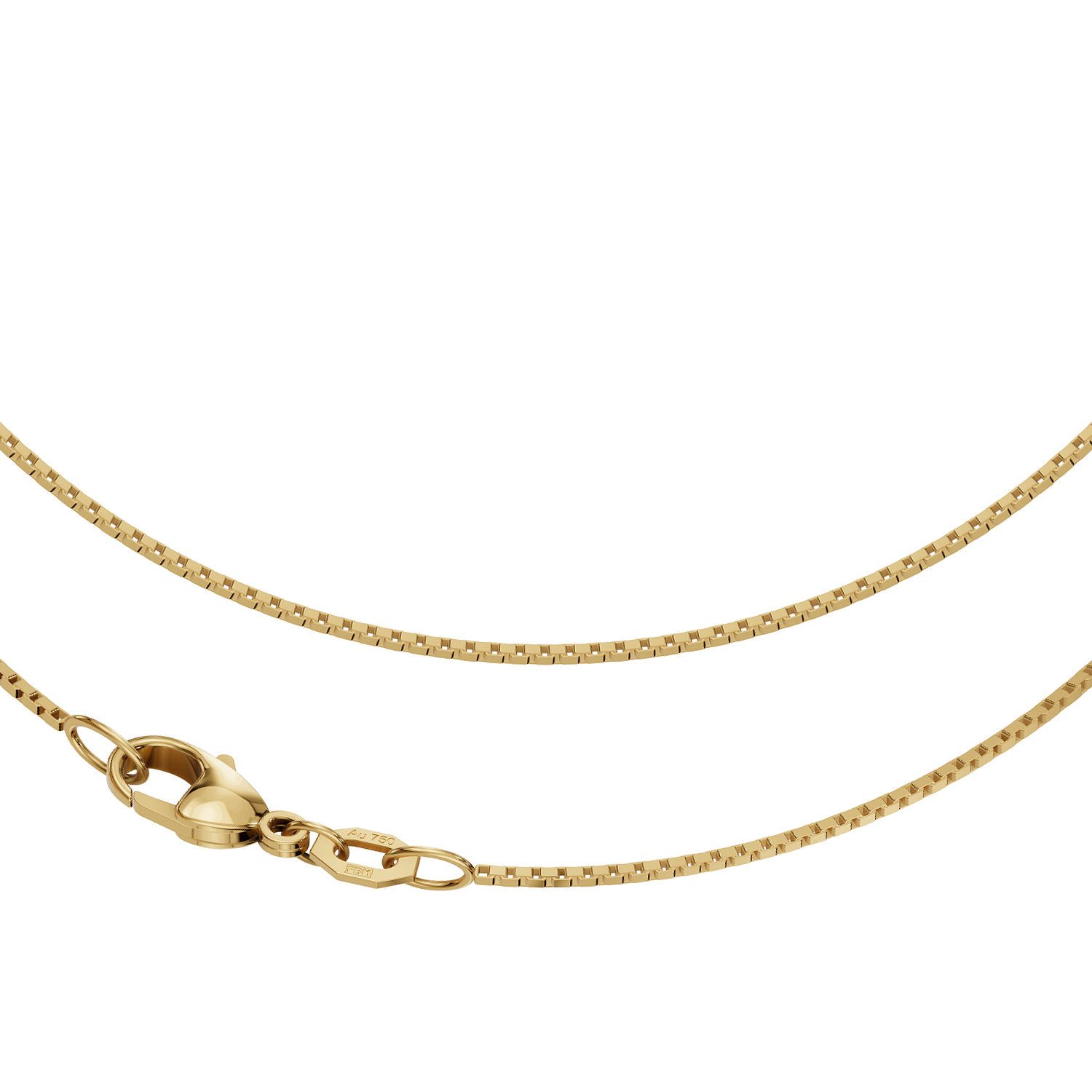 Goldkette JB Edle Goldkette Veneziakette 750 - 18 K Gelbgold 0,9 mm 36 cm