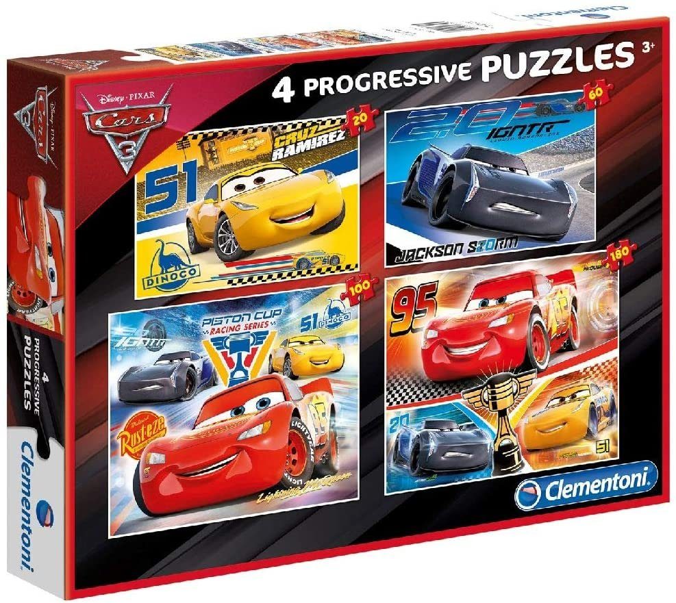 Clementoni® Puzzle Clementoni Puzzle Set - Cars The Movie (20, 60, 80, 180 Teile), Puzzleteile