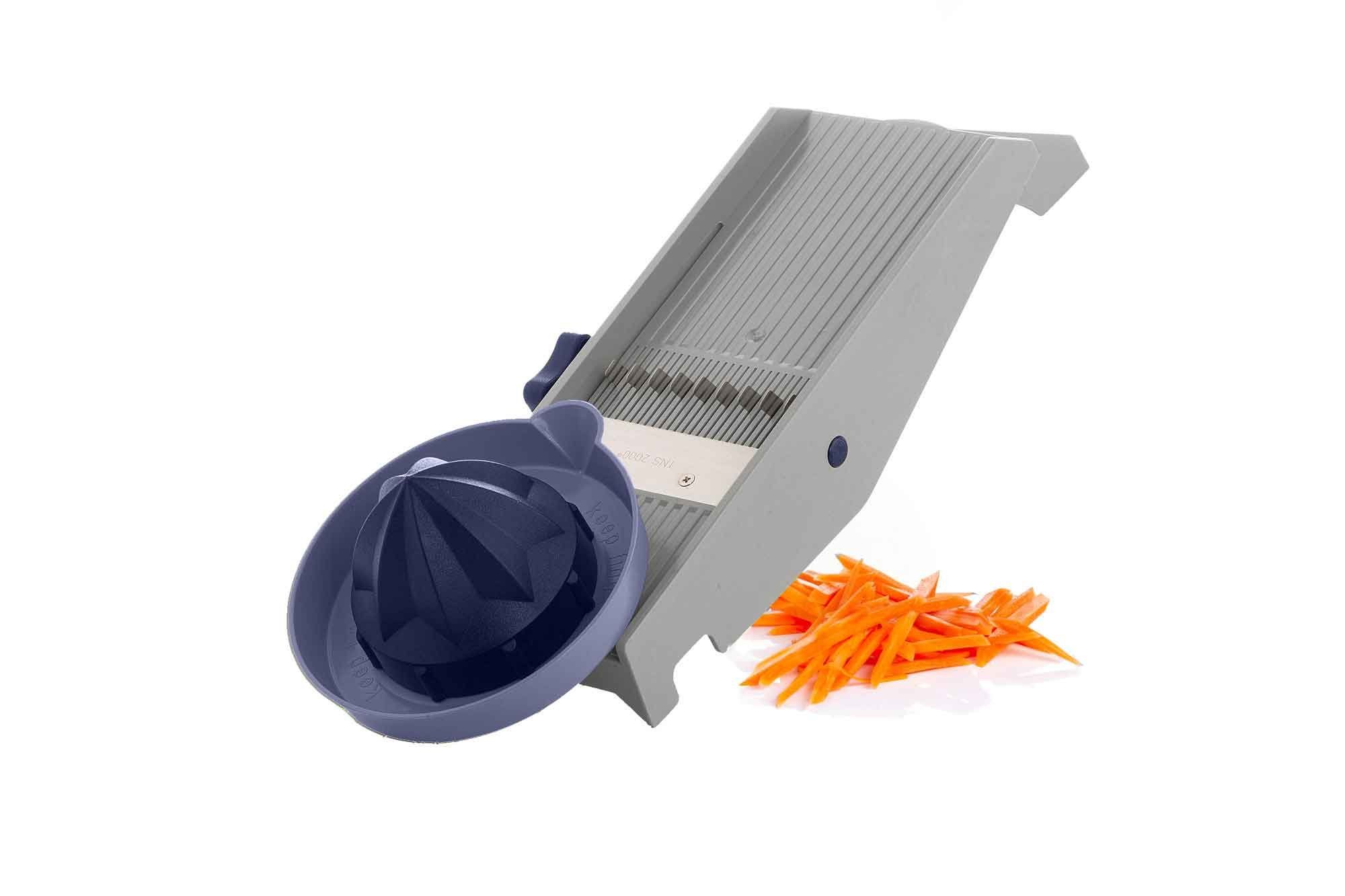 TNS 2000 Овощерезка TNS 2000 All in ONE Овощерезка Küchenhobel Gemüsereibe Grau, Kunststoff, (Hobel mit Restehalter, 2-St)