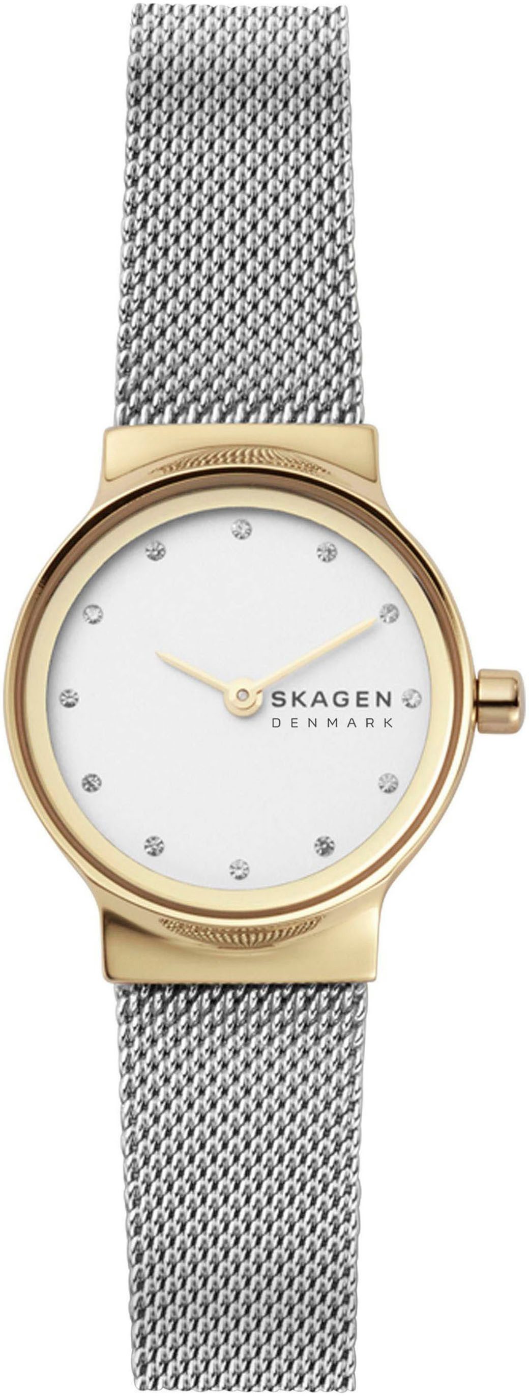 SKAGEN Quarzuhr FREJA LILLE SKW2666, Armbanduhr, Damenuhr, Edelstahlarmband günstig online kaufen