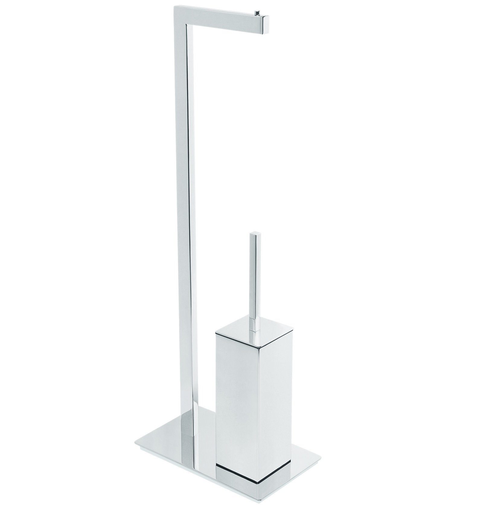 Nicol Toilettenpapierhalter »Volterra«, WC Stand Garnitur Komplettset  Papierrollenhalter mit Toilettenbürste rostfrei Messing glänzend verchromt  online kaufen | OTTO