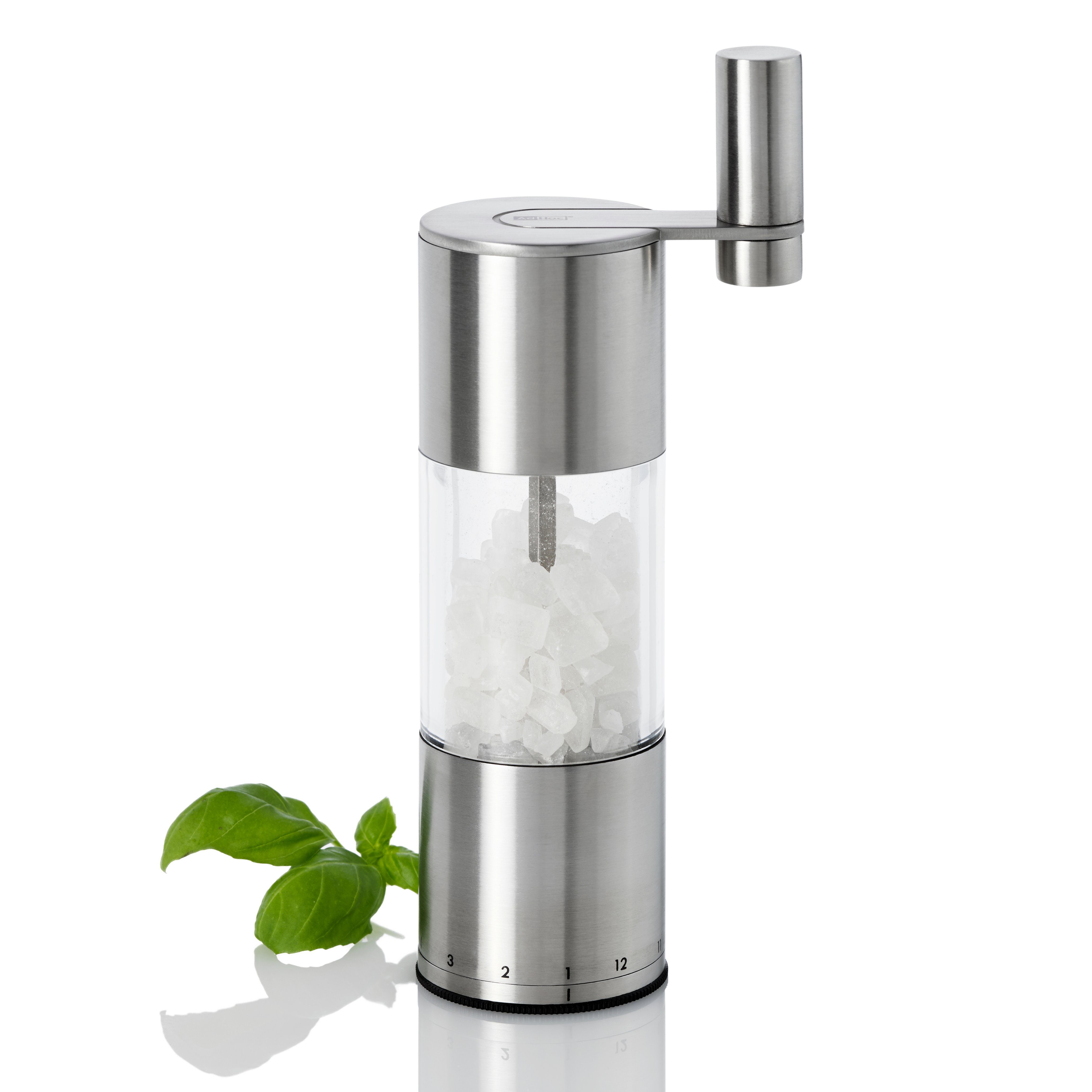 AdHoc Salz-/Pfeffermühle Getriebemühle Select manuell, (1 Stück), mit Präzisionsfeineinstellung (ohne Füllung) | Salzmühlen