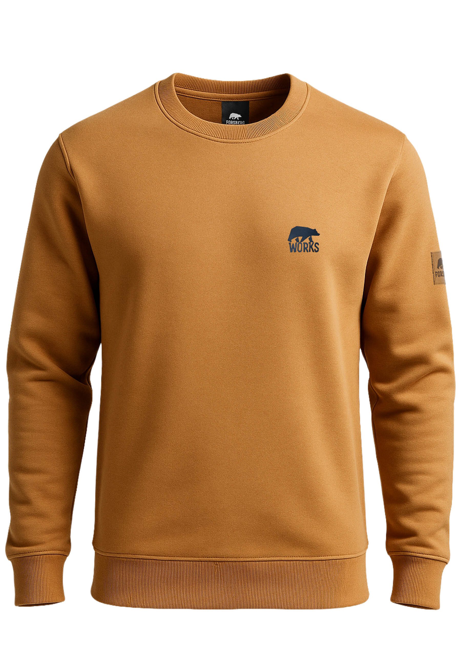 FORSBERG Sweatshirt Sweatshirt mit elastischen Einsätzen günstig online kaufen